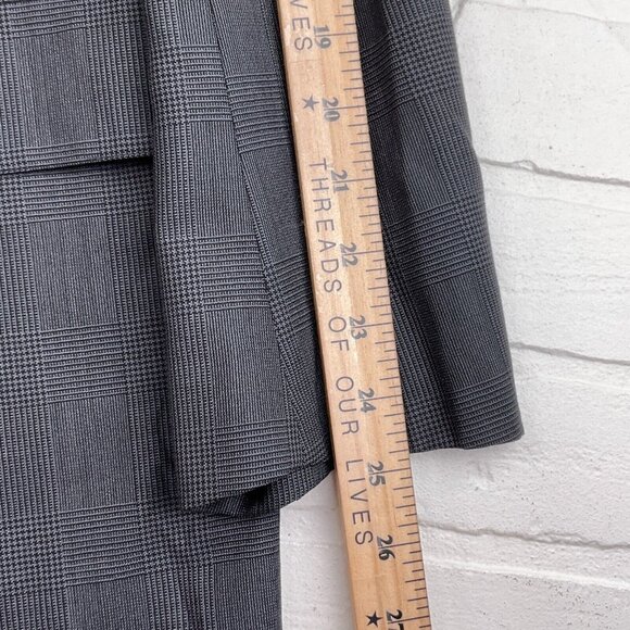 Brooks Brothers Blazer Men 40R Black Gray 3 Roll Button Classic Jacket Wool USA - Picture 11 of 13